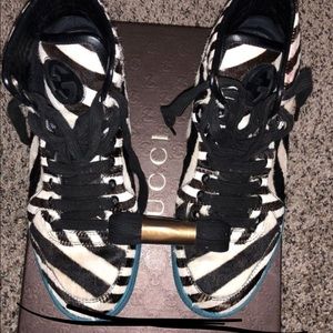Gucci zebra sneakers